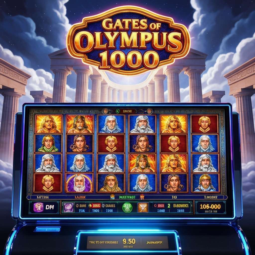 Gates of Olympus 1000 Giocatori e croupier a un tavolo da gioco nel casinò